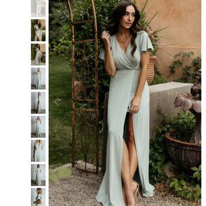 Monica Maxi Dress - Sage Green - Size M - New with Tags - Baltic Born